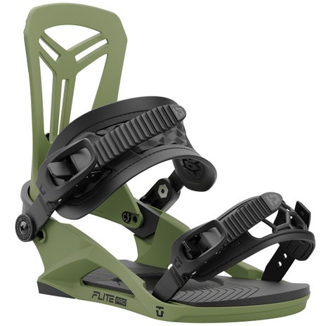 Union Flite Pro Snowboard Bindings in Olive Green