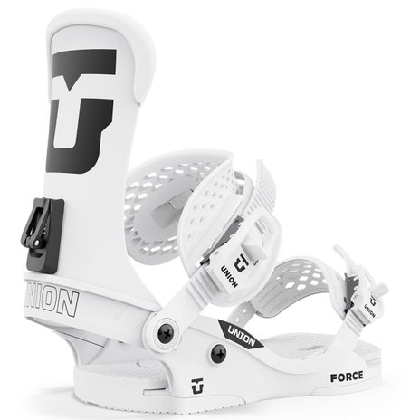 Union Force Classic Team Logo Snowboard Bindings in White