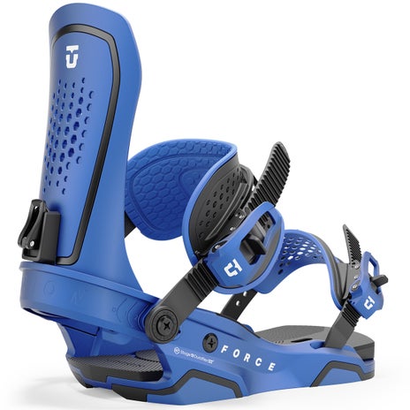 Union Force Snowboard Bindings in Metallic Blue
