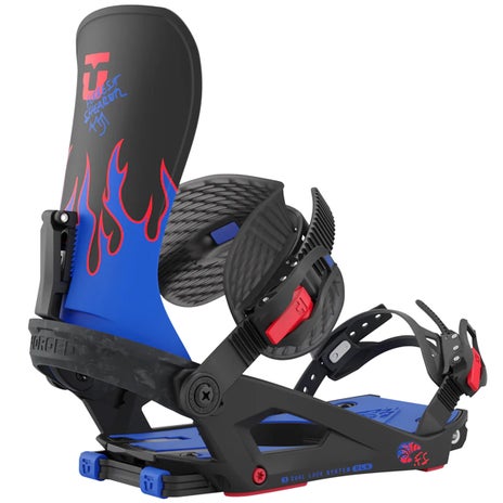Union Forrest Shearer Charger Splitboard Bindings in Blue Flames