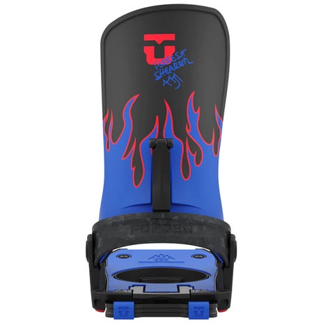 Union Forrest Shearer Charger Splitboard Bindings in Blue Flames