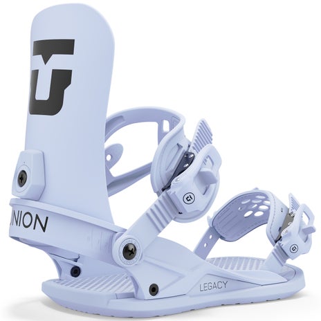 Union Legacy Snowboard Bindings in Light Blue