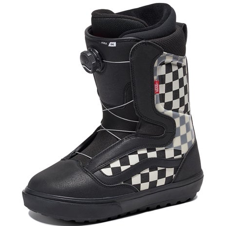 Vans Aura OG Snowboard Boots in Black/Checkerboard