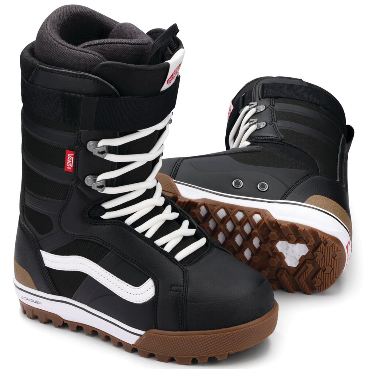 Vans Hi-Standard Pro Snowboard Boots in Black/White Boardertown