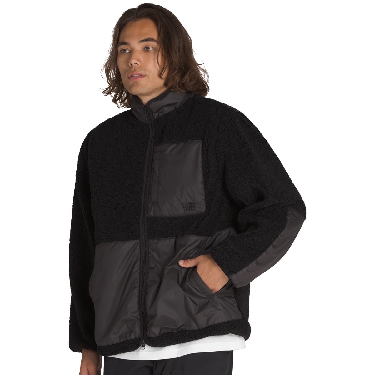 Vans MTE Navigate Highpile Jacket in Black | Boardertown US