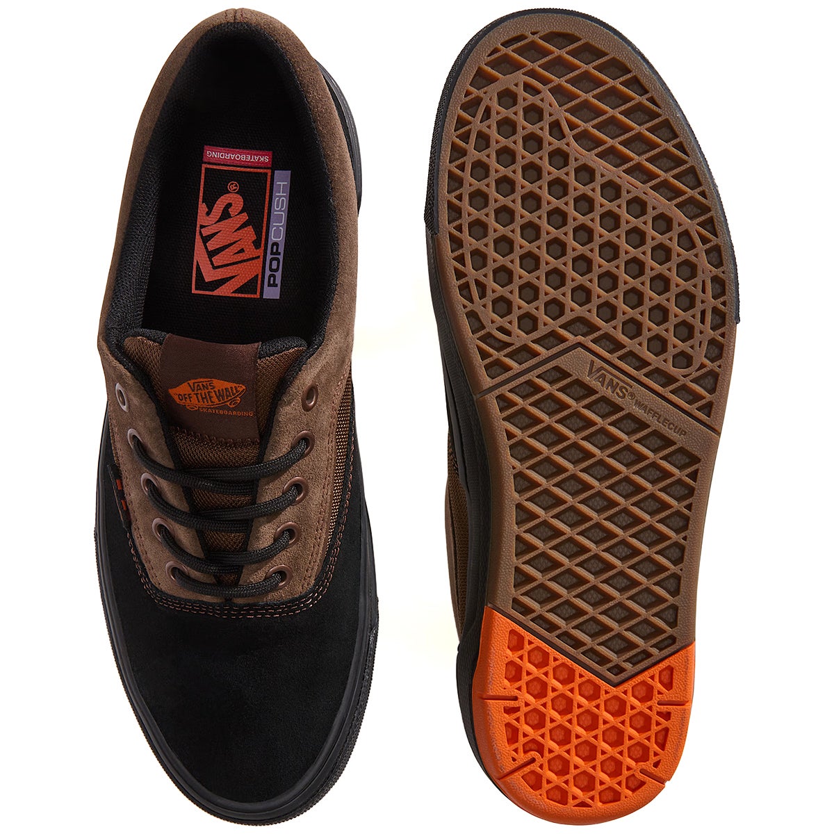新品 27cm Vans Skate Era Wafflecup Brown Vans Skate Era Wafflecup Shoe in Black/Brown | Boardertown