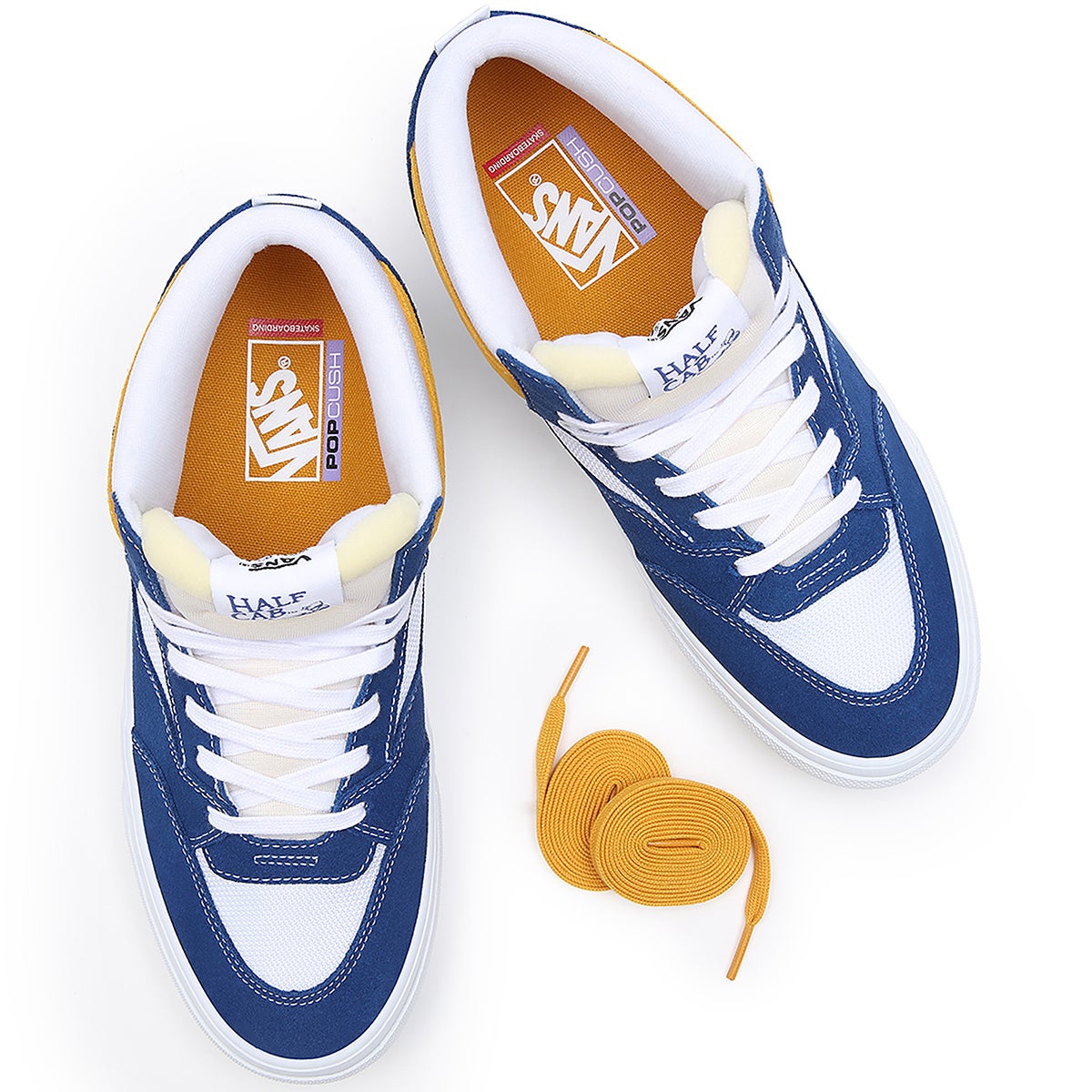 vans half cab blue yellow
