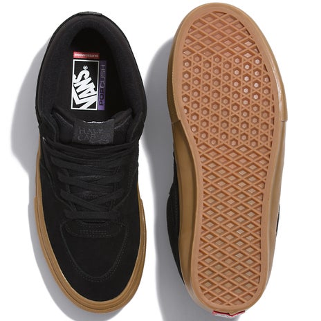 Vans Skate Half Cab Shoe in Black/Gum