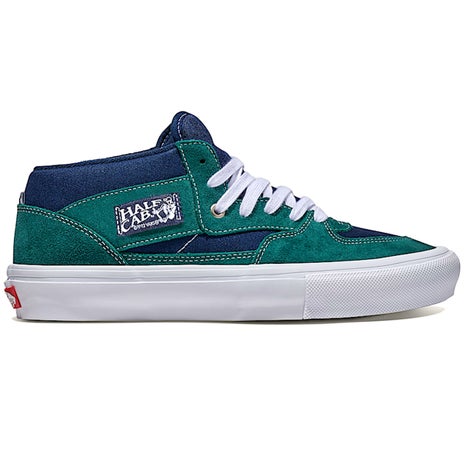 Vans Skate Half Cab Shoe in Tartan Blue/Green