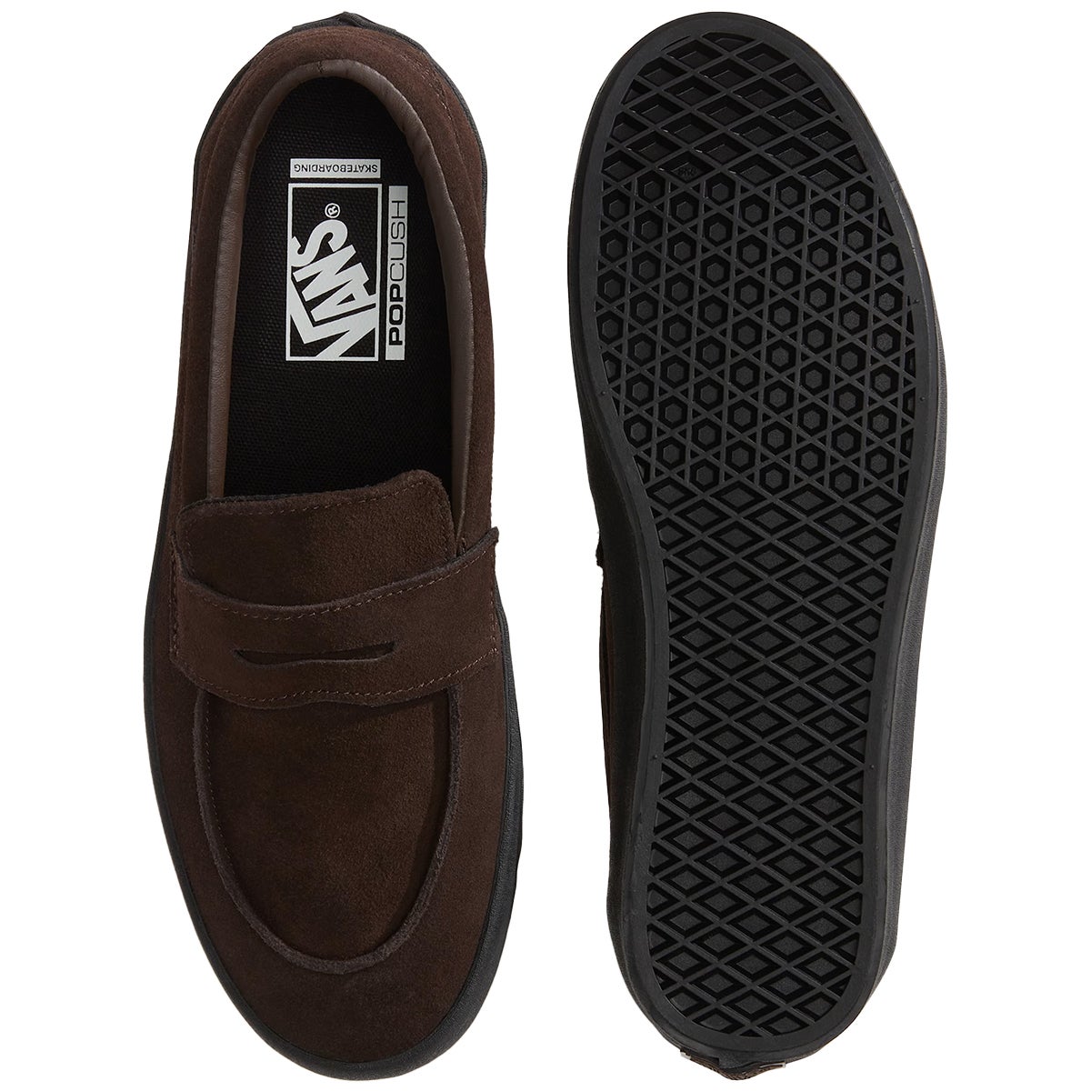 【新品】 28cm Skate Loafer Suede Brown 即完売 Shop Vans Suede Skate Loafer in Brown