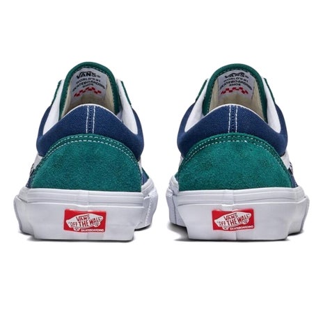 Vans Skate Old Skool Shoe in Tartan Green/Blue