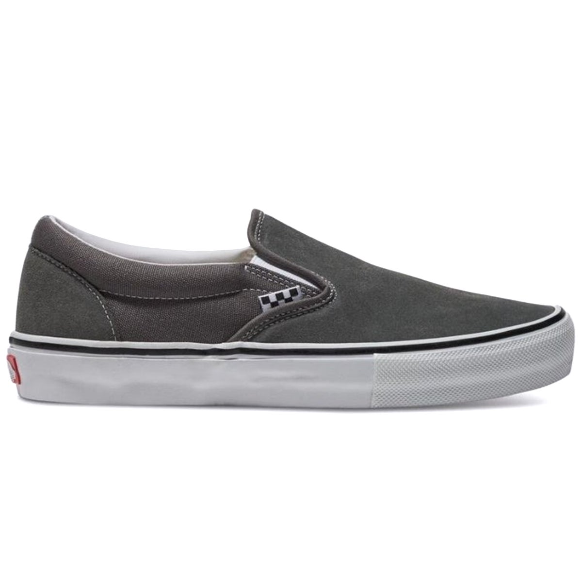 Vans Skate Slip-On Shoe in Pewter/White Boardertown