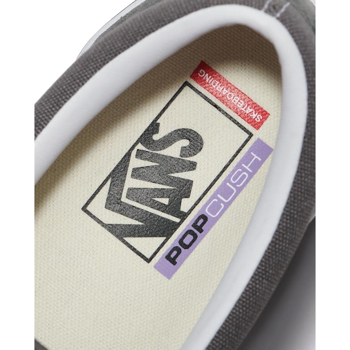 Vans Skate Slip-On Shoe in Pewter/White | Boardertown