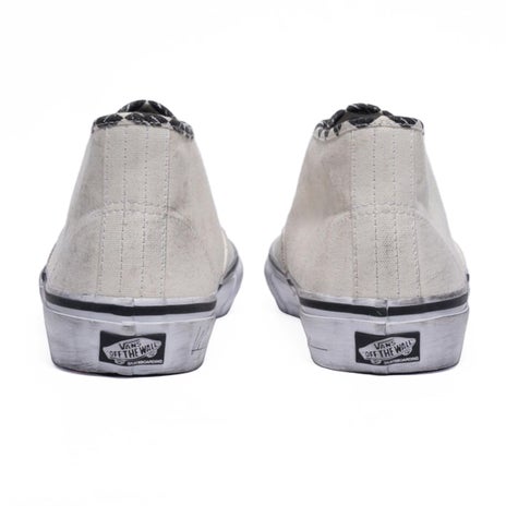 Vans X Monster Children Skate Authentic Mid Shoe in Monster Children Checkerboard