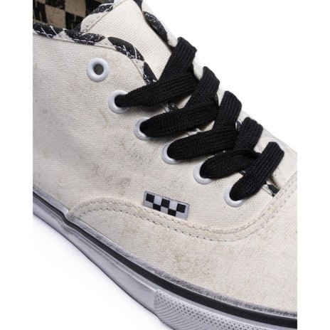 Vans X Monster Children Skate Authentic Mid Shoe in Monster Children Checkerboard