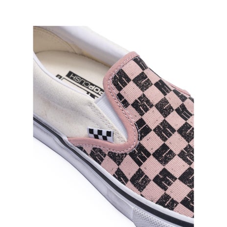 Vans X Monster Children Skate Slip-On Shoe in Monster Children Checkerboard