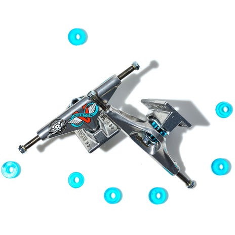 Venture Koston V8 Polished Skateboard Trucks in Koston