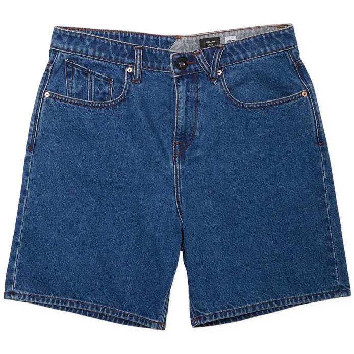 Volcom Billow Denim Short in Oliver Mid Blue