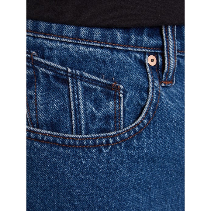 Volcom Billow Denim Short in Oliver Mid Blue