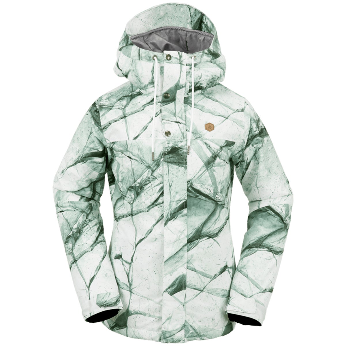 Volcom Bolt Insulated Jacket in White Ice Boardertown