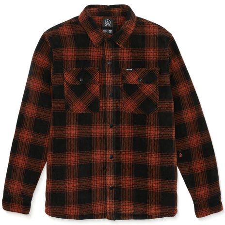 Volcom Bowered L/S Fleece in Burnt Sienna