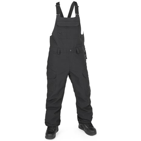 Volcom Creston 3D Stretch Bib Overall in Black