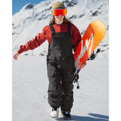 Volcom Creston 3D Stretch Bib Overall in Black