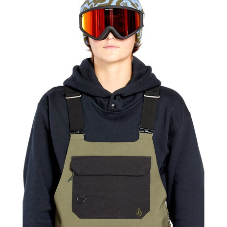 Volcom Creston 3D Stretch Bib Overall in Ivy