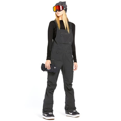 Volcom Elm Stretch Gore Bib Overall in Black