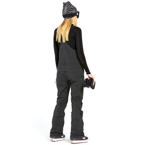 Volcom Elm Stretch Gore Bib Overall in Black
