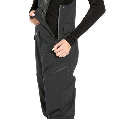Volcom Elm Stretch Gore Bib Overall in Black