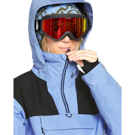 Volcom Fern Insulated Gore Pullover in Crystal Blue