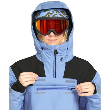 Volcom Fern Insulated Gore Pullover in Crystal Blue