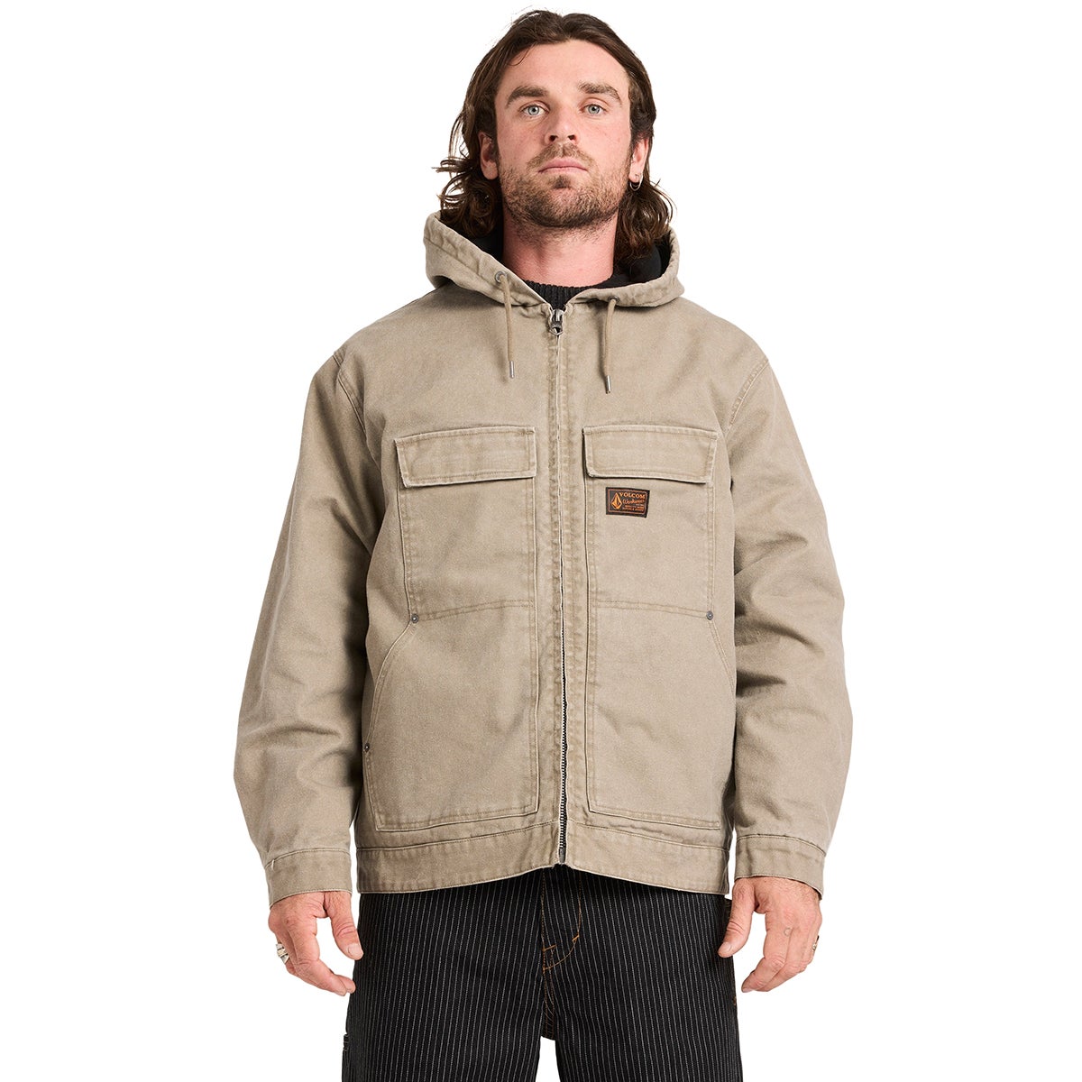 Volcom Freshdust Workwear Jacket in Brindle | Boardertown