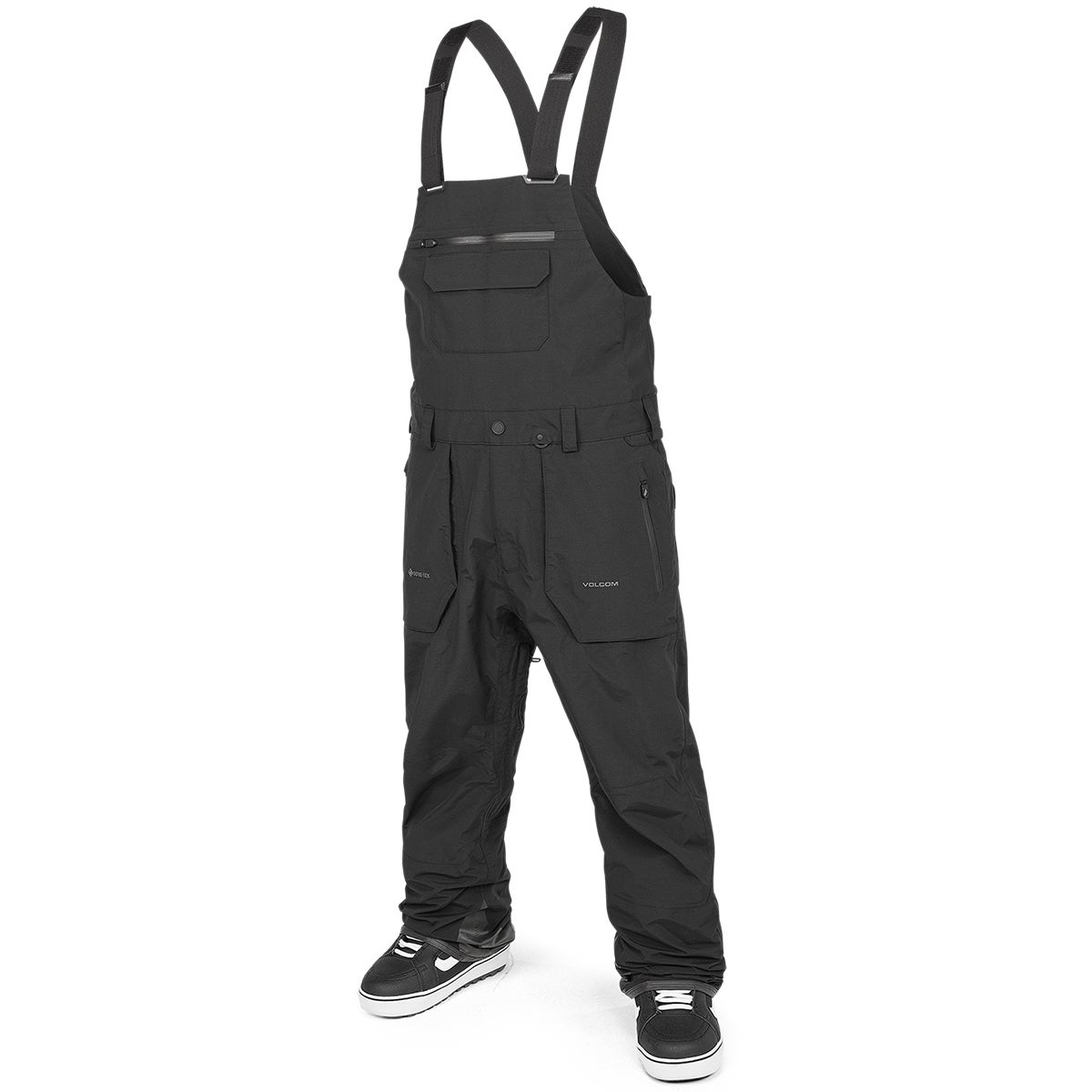 キムラ VOLCOM RAIN GORE-TEX BIB OVERALL Volcom Rain Gore-Tex Bib Overall in Black | Boardertown