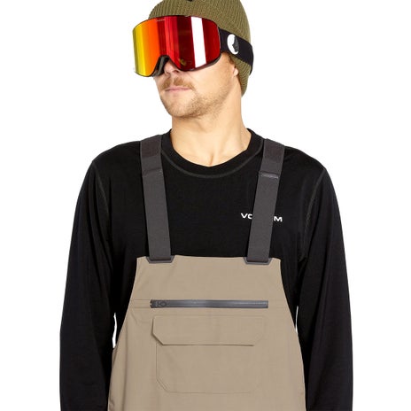 Volcom Rain Gore-Tex Bib Overall in Chestnut Brown