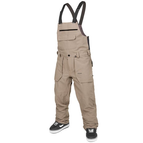 Volcom Roan Bib Overall in Chestnut Brown