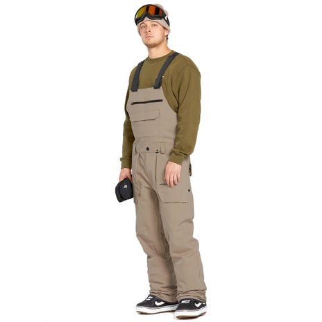 Volcom Roan Bib Overall in Chestnut Brown