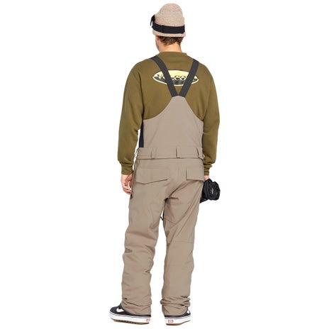 Volcom Roan Bib Overall in Chestnut Brown