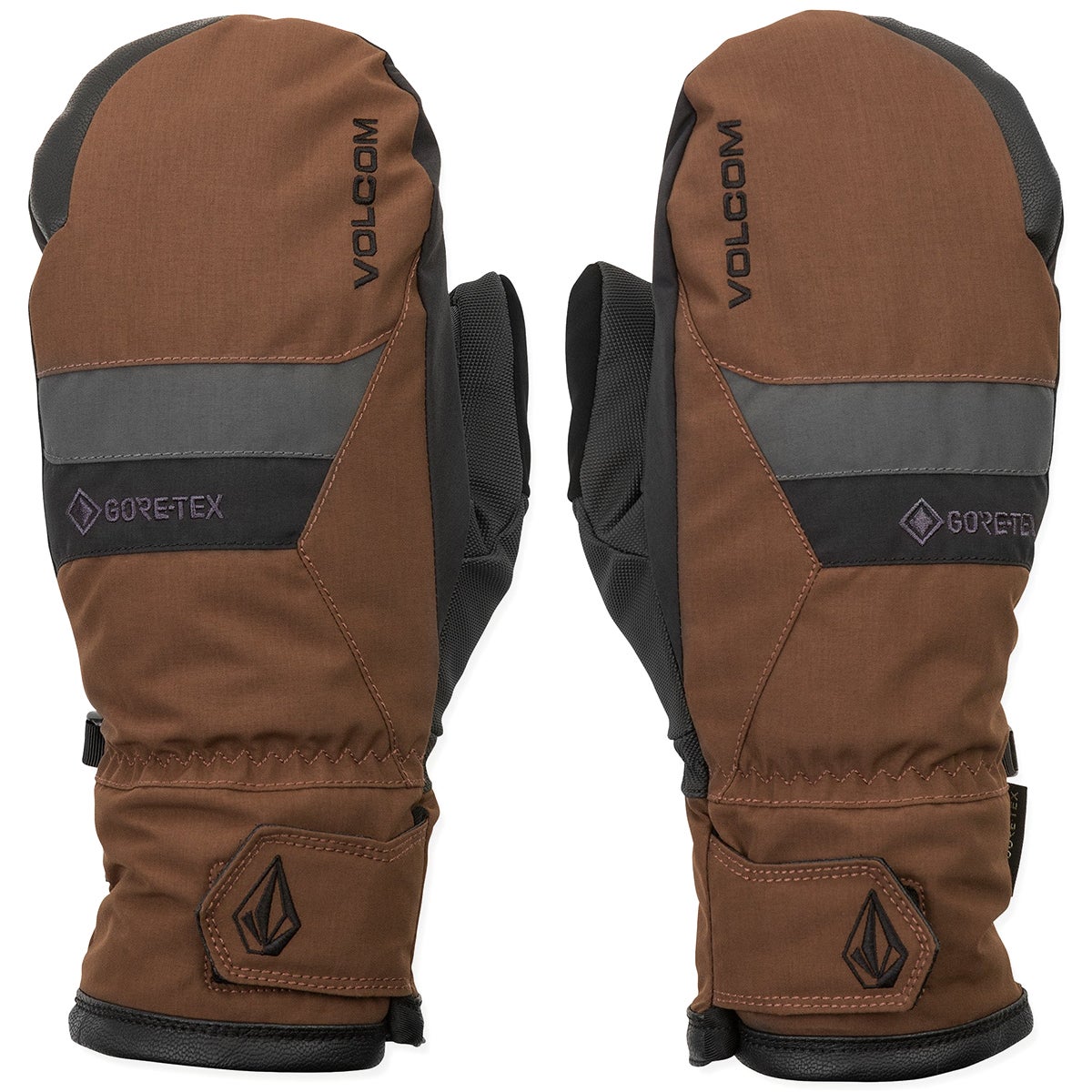Volcom Stay Dry Gore-Tex Mitt in Brown | Boardertown US