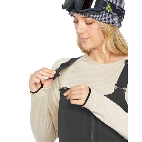 Volcom Swift Bib Overall in Black