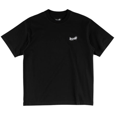 Welcome Vamp Core S/S Garment Dyed Knit Tee in Black