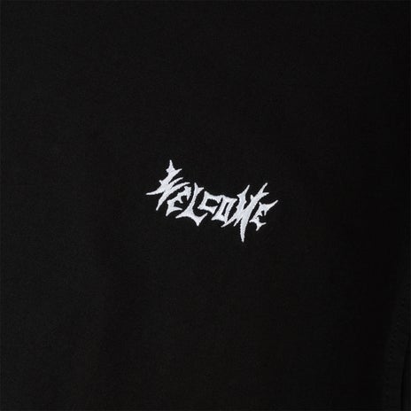 Welcome Vamp Core S/S Garment Dyed Knit Tee in Black