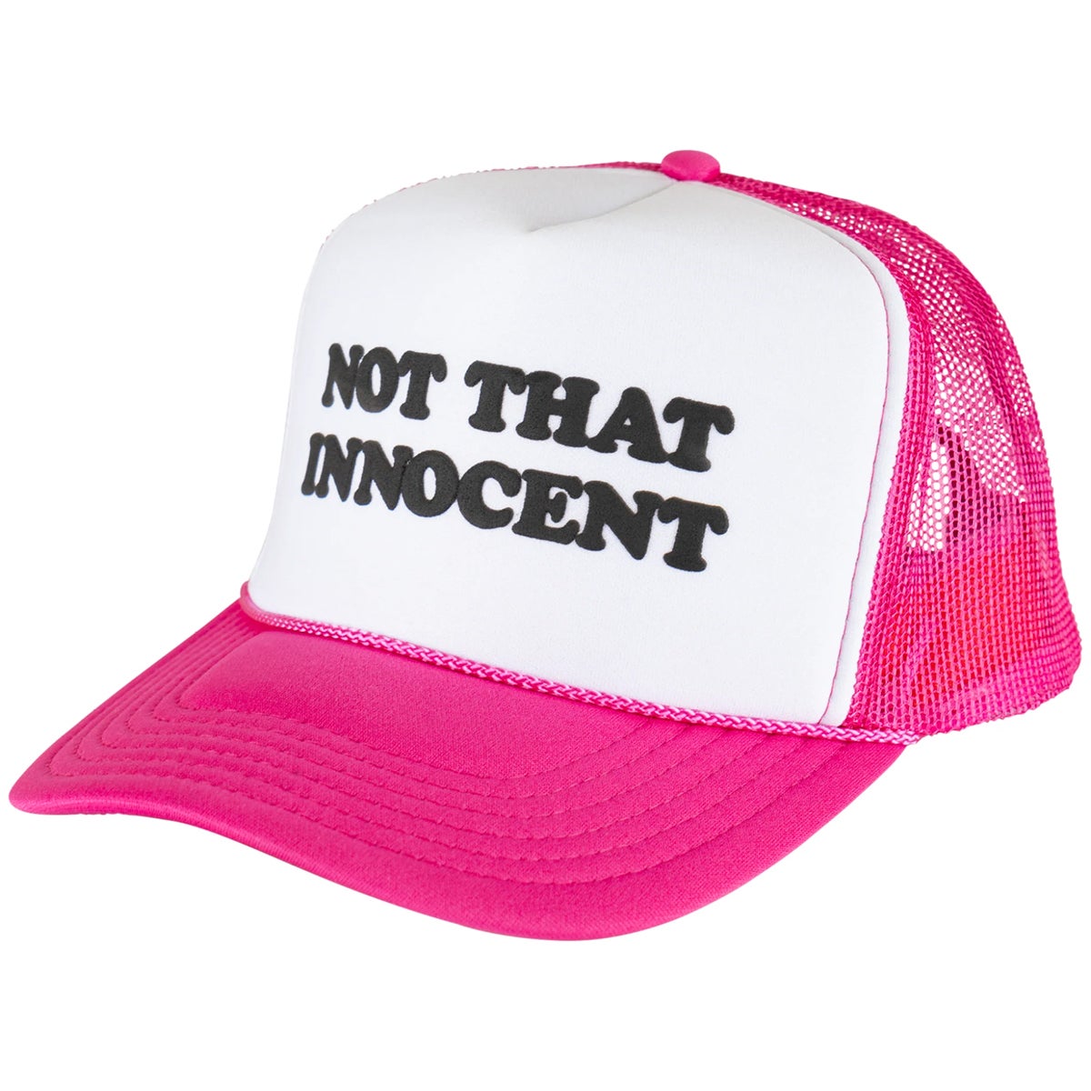 Welcome X Britney Spears Innocent Puff-Print Trucker Hat in Pink