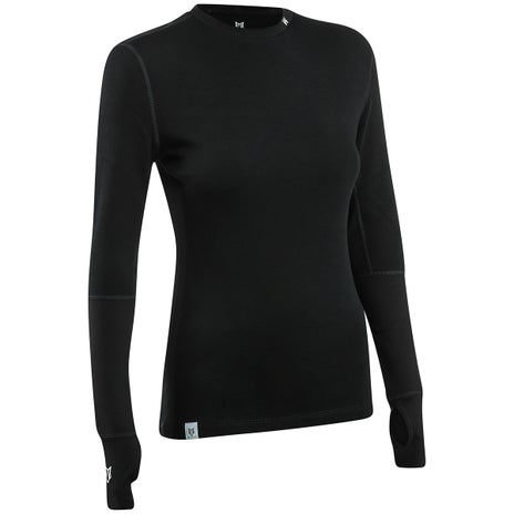 Woolf Nibbi L/S Womens Performance Base Layer in Black