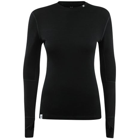 Woolf Nibbi L/S Womens Performance Base Layer in Black