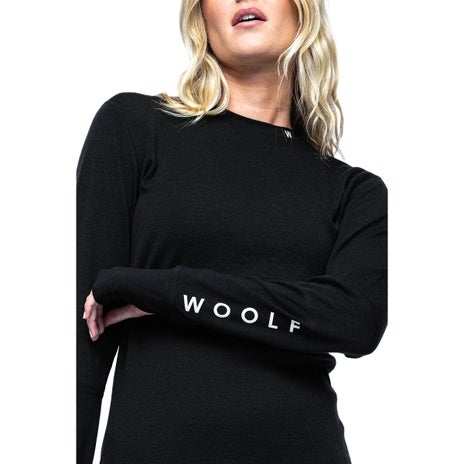 Woolf Nibbi L/S Womens Performance Base Layer in Black