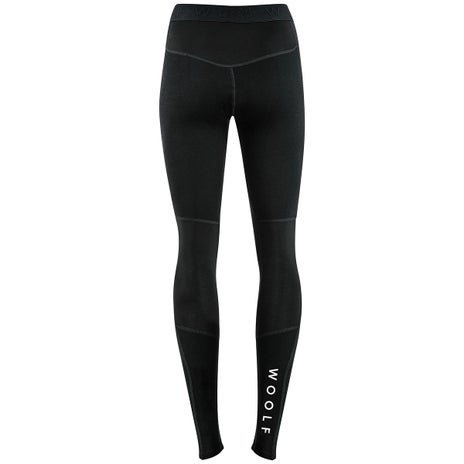 Woolf Nibbi Womens Performance Base Layer Pants in Black