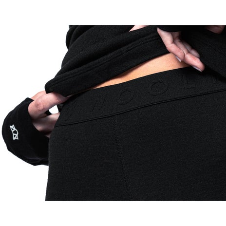 Woolf Nibbi Womens Performance Base Layer Pants in Black