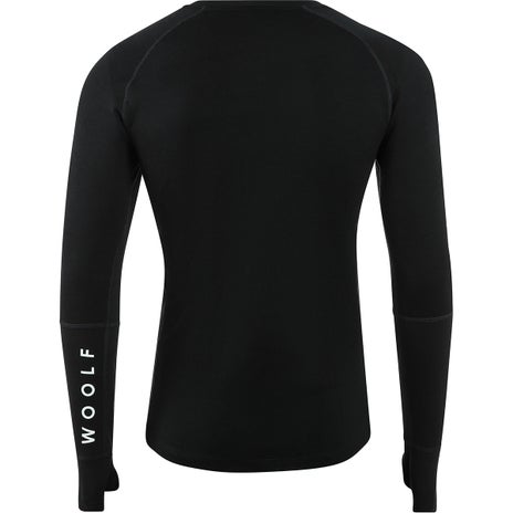 Woolf Svarthetta L/S Performance Base Layer in Black